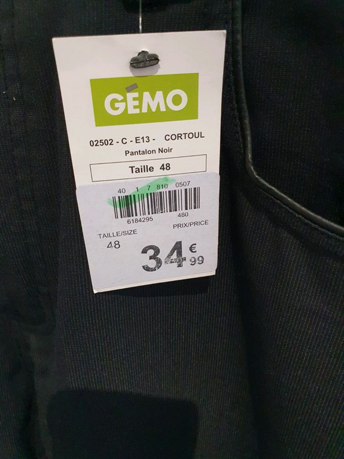 Pantalon noir taille 48 gemo - photo numéro 2