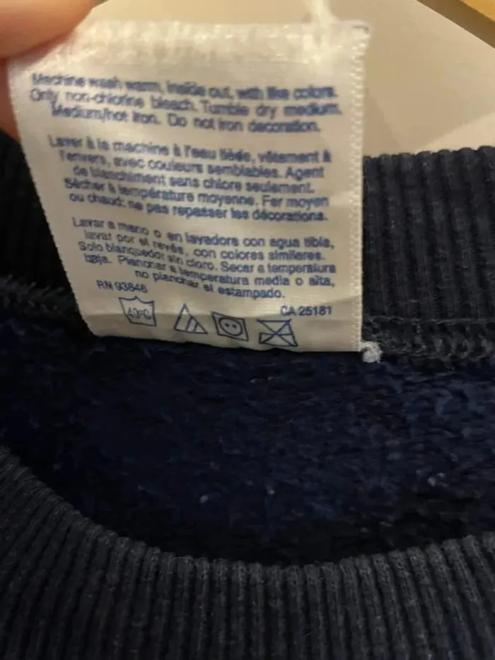 Crewneck Hard Rock Hotel Las Vegas Full Embroided Mens L - photo numéro 5