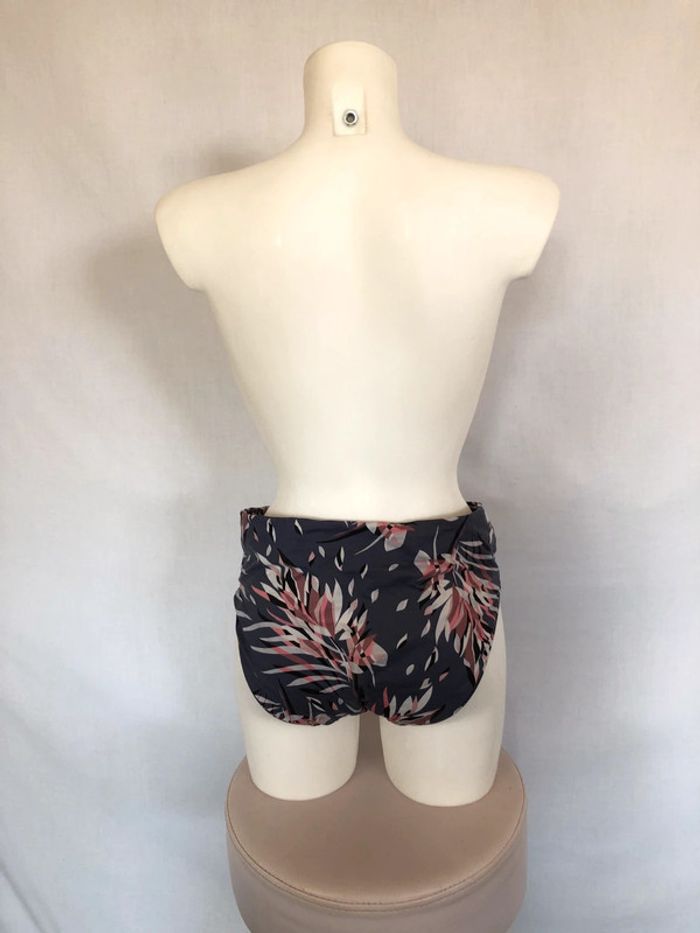 Bas de maillot de bain indigo et rose taille haute Chantelle taille 42 44 très bon état - photo numéro 3