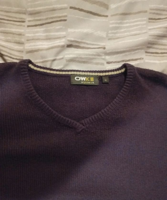 Pull taille M owk homme violet - photo numéro 3