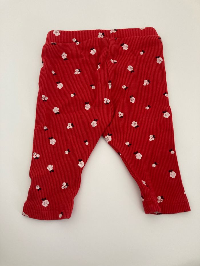 Joli legging fleuri 3 mois Obaibi parfait état - photo numéro 4
