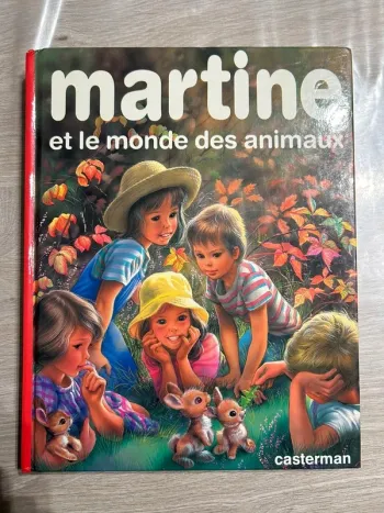 Livre vintage "Martine et le monde des animaux" (8 histoires)