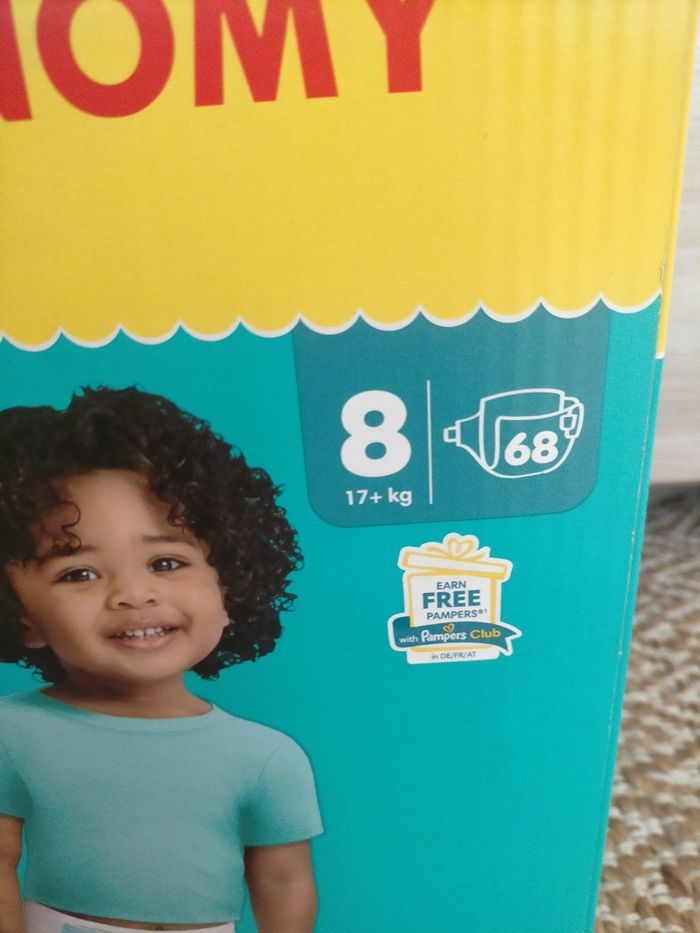 Couches Pampers baby dry taille 8 - photo numéro 2
