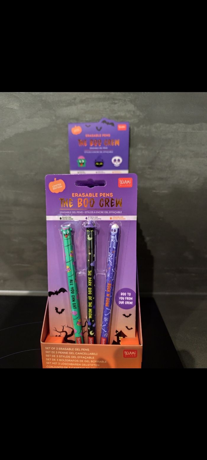Stylos legami effaçables édition limitée halloween 2025