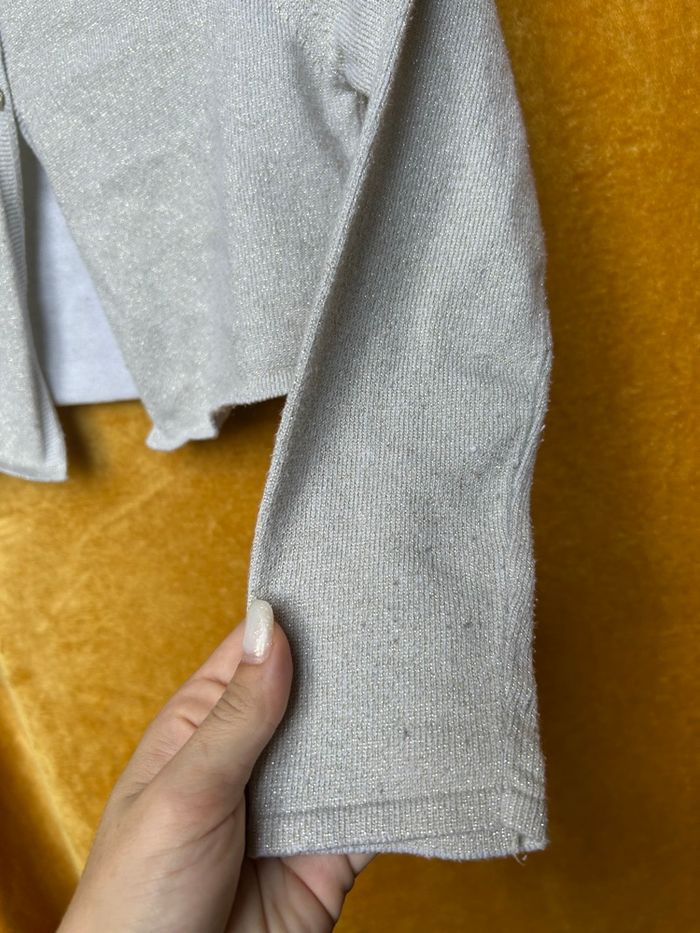 Gilet fille gris pailletée - Okaïdi - 8 ans - photo numéro 4