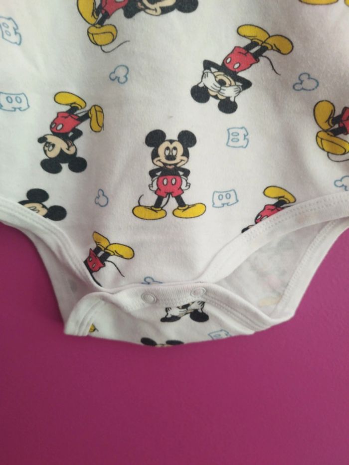 Body manches longues garçon mickey Disney taille 9 mois b6 - photo numéro 3