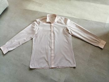 chemise rose pale manches longues Hoffmann Paris