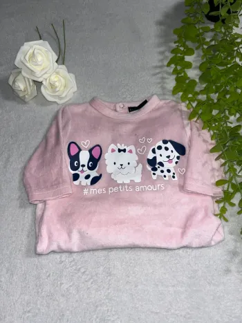 Très jolie pyjama à longue manche pour bébé fille