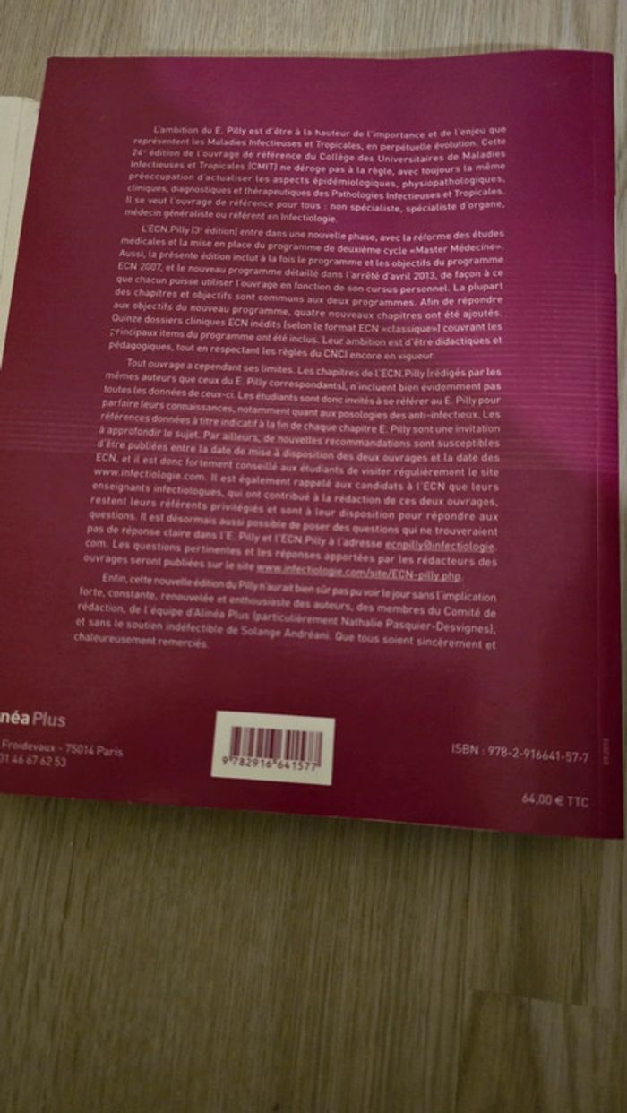 Livres médecine maladies infectieuses tropicales 2014 - photo numéro 3