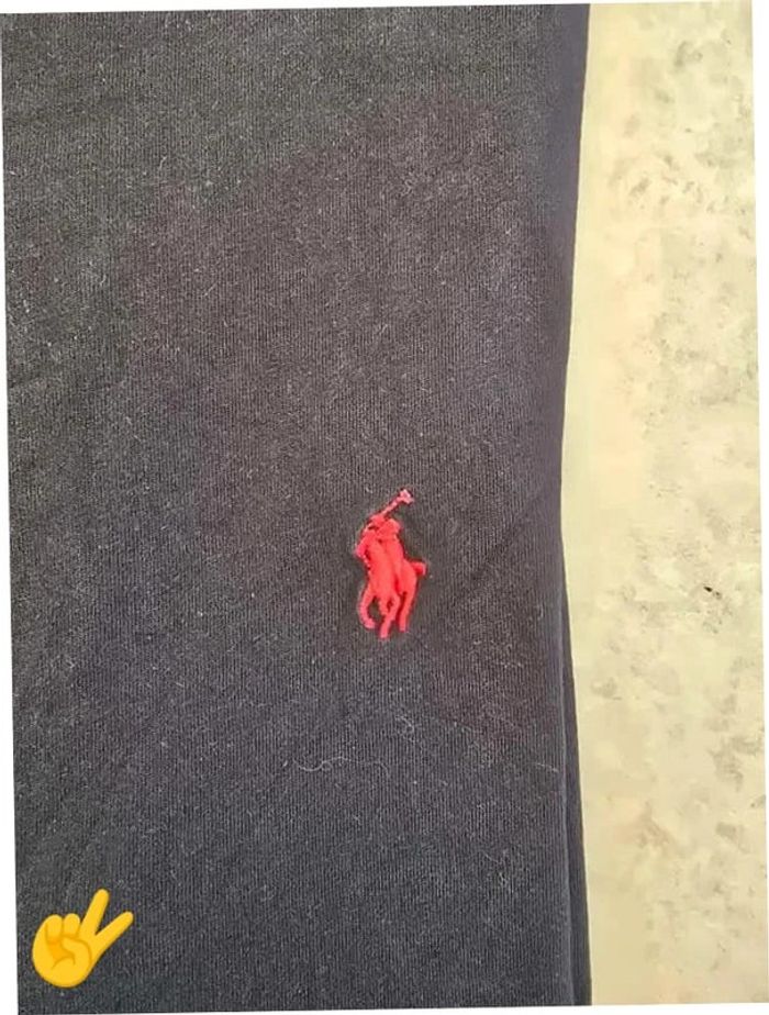 T-shirt Ralph Lauren L coupe col rond noir Homme Men tee80 - photo numéro 2