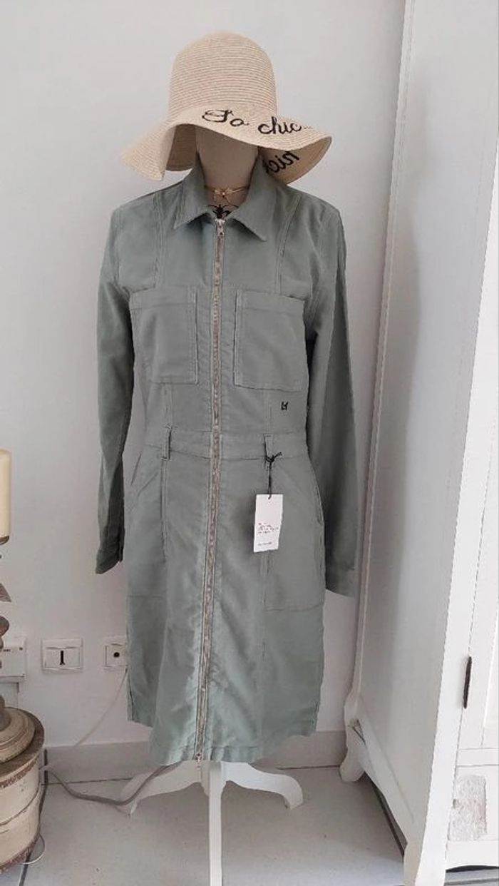 Robe combinaison zippée vert clair Leon & Harper taille M - photo numéro 4