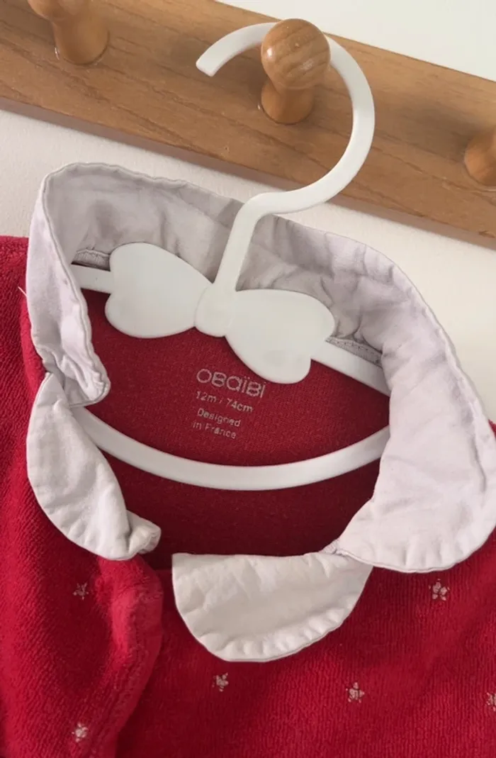 Pyjama velours bébé fille - photo numéro 3