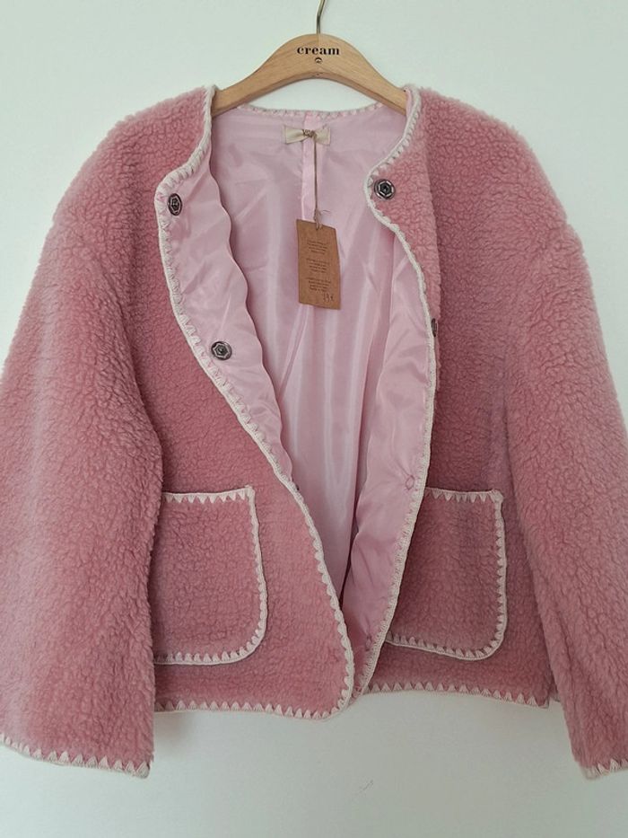 🌟 Manteau Veste rose J&L Paris taille unique 🌟 - photo numéro 6
