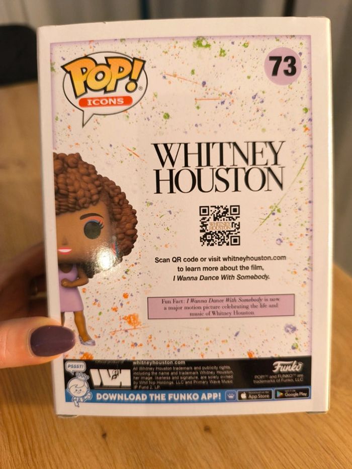 Funko pop , Whitney Houston, N°73 , neuf , boîte d'origine - photo numéro 3