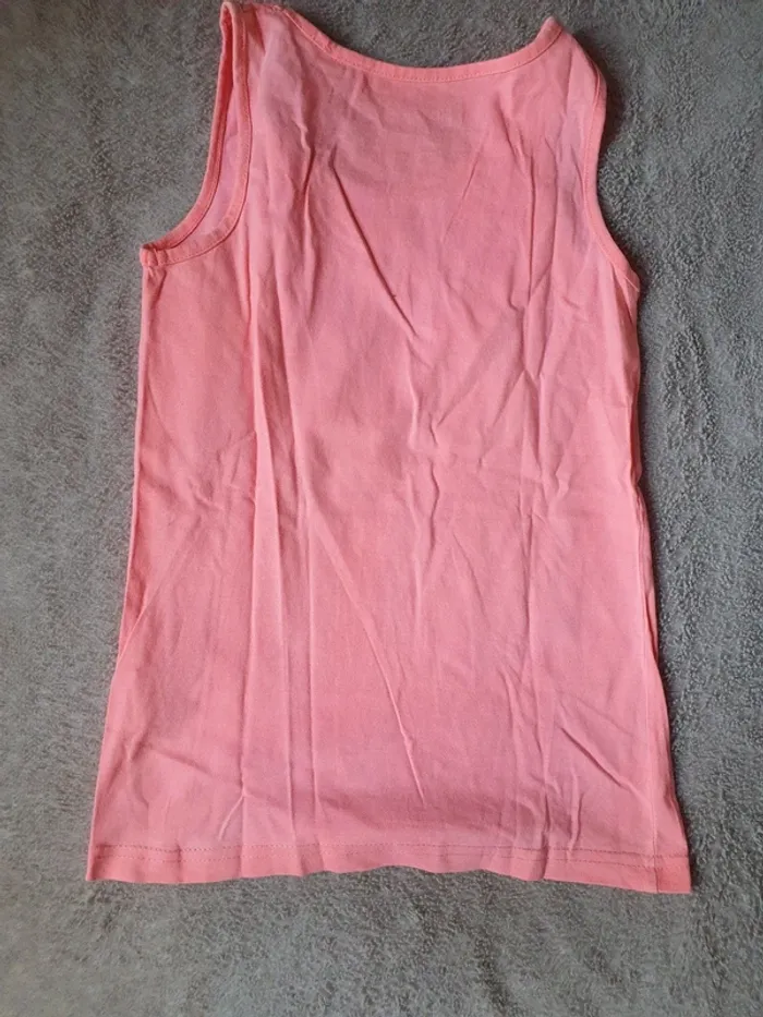 Débardeur rose avec écritures FPC taille 12 ans - photo numéro 2