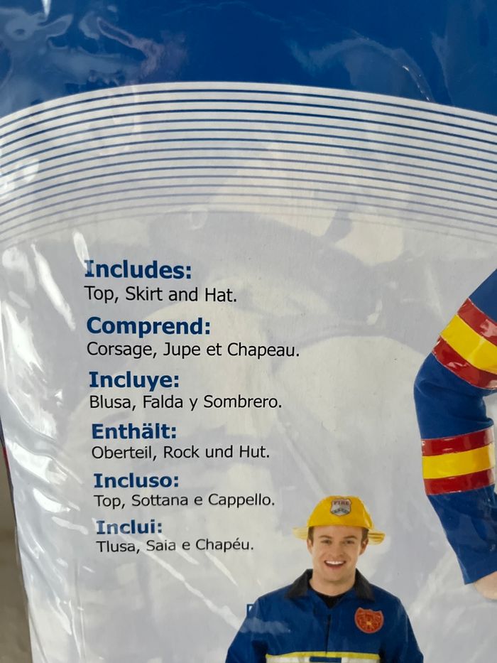 Déguisement femme pompier taille L - photo numéro 3