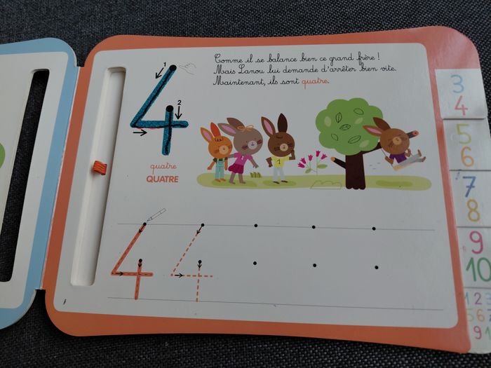 livre ardoise mes chiffres rugueux montessori - photo numéro 4