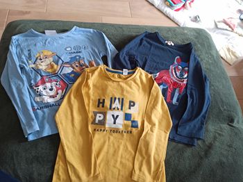 3 t shirt manches longues