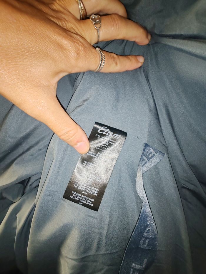 Doudoune parka femme ETAM taille xs 34 grise bleue - photo numéro 4