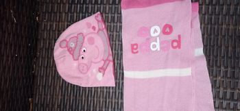 Bonnet + écharpe Peppa pig