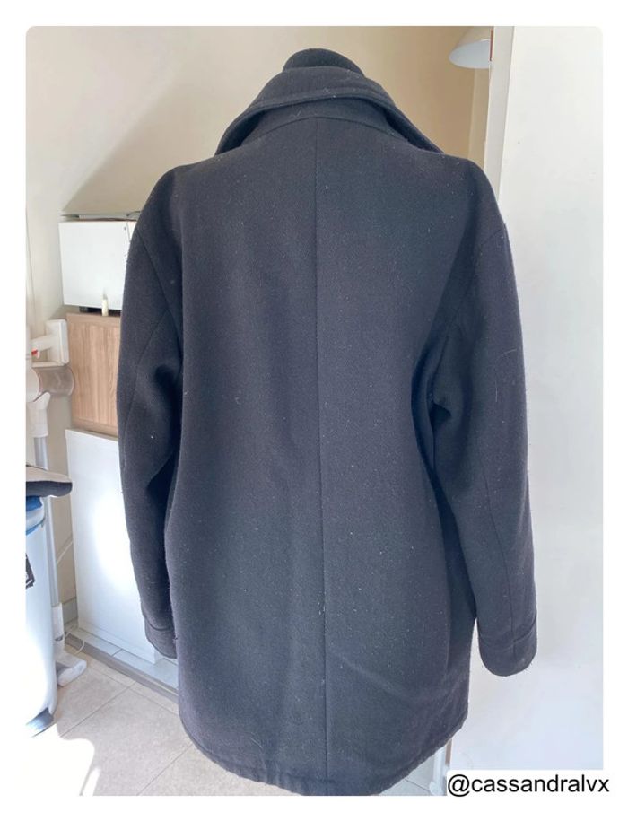 Parka en laine noire - Zara - photo numéro 6