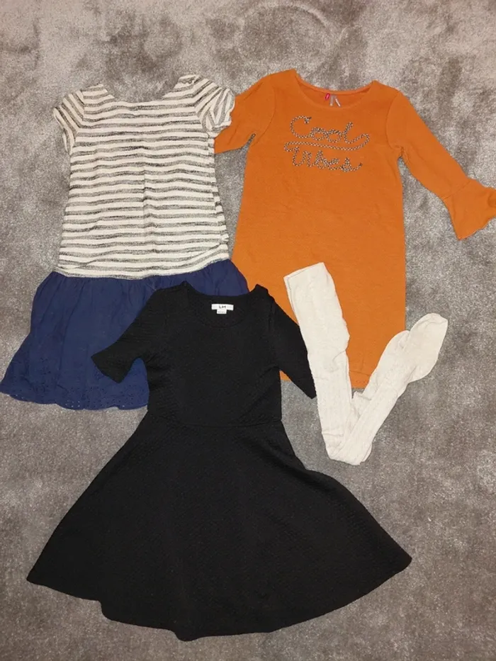 Lot de 3 robes hiver + collant