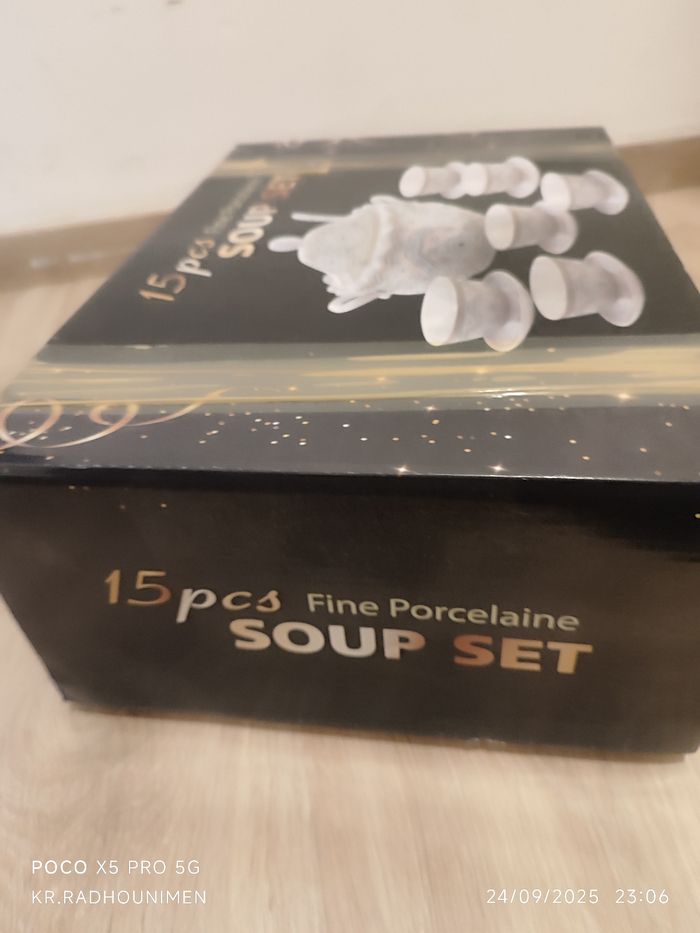 15 pièces avec le gros casserole de soupe avec 6 enfants tout neuf - photo numéro 3