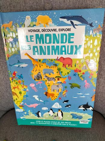 Livre et puzzle le monde des animaux