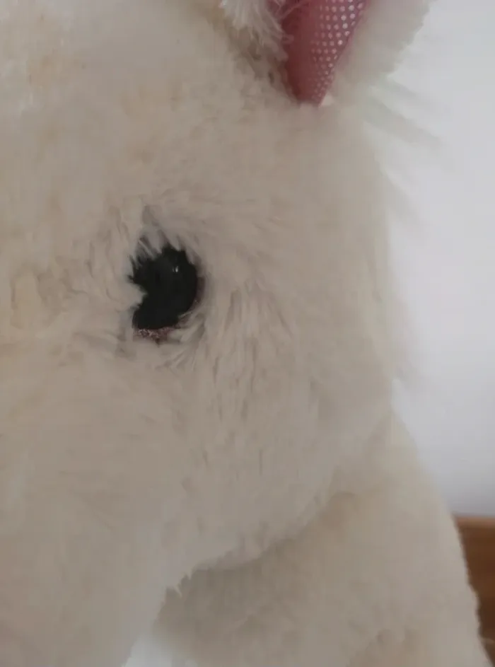 Grande peluche licorne XL Aurora 44 cm – yeux à paillettes - photo numéro 4