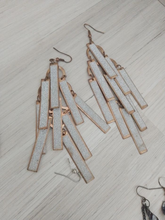 Lot de 7 paires de boucles d'oreilles fantaisie - photo numéro 8