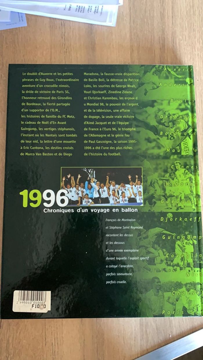 Football 96 chronique d’un voyage en ballon / livre foot - photo numéro 2