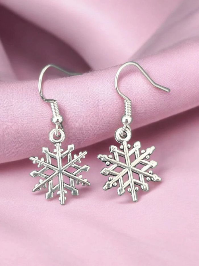 boucles d'oreilles flocon de neige