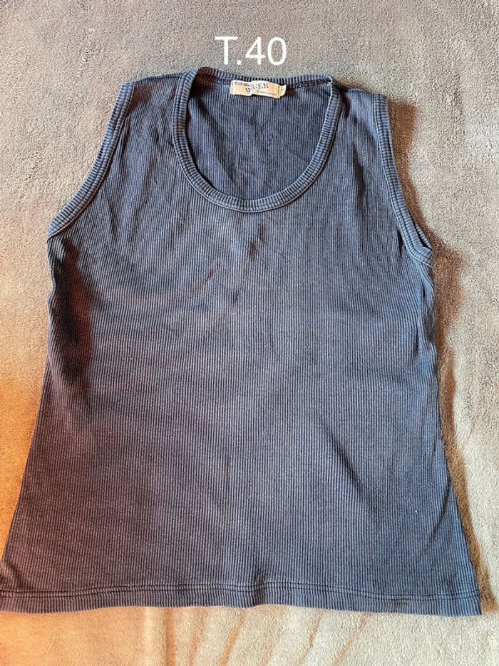 Top côtelé Taille 40