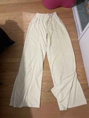 Pantalon beige velours