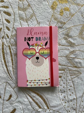 Petit carnet décor lama
