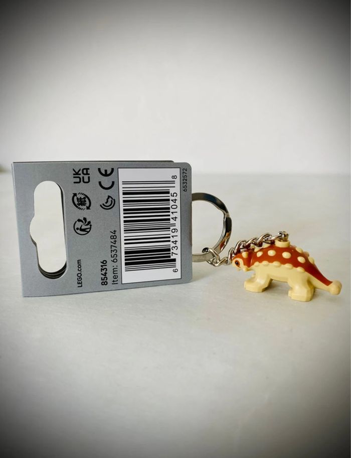 Porte-clés LEGO Jurassic World 854316 - Bébé Ankylosaure - Neuf - photo numéro 3