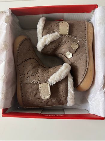 Bottine mi haute taupe kickers