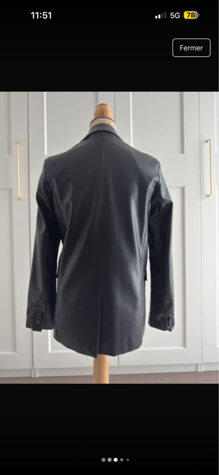 Blazer en similicuir - photo numéro 3