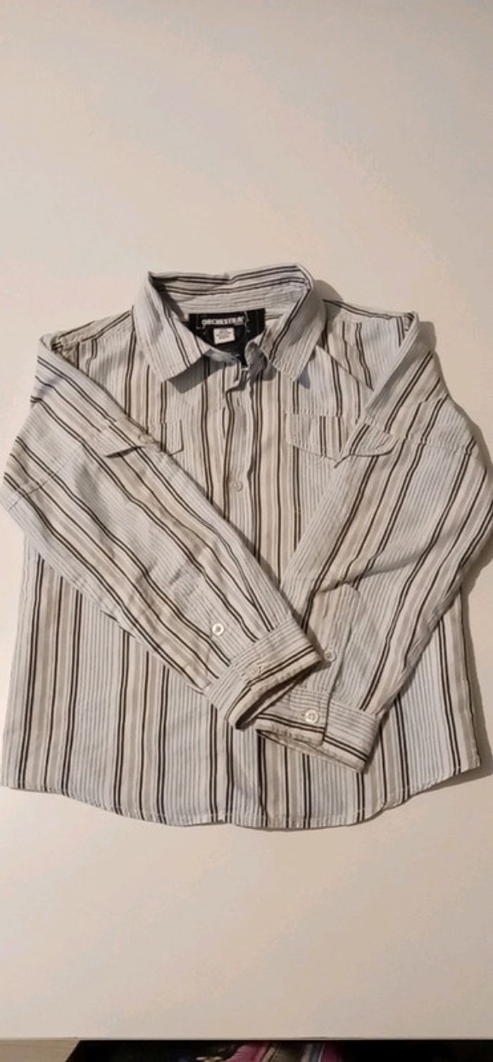 Chemise à raillure Orchestra T 8 ans