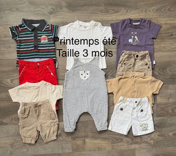 Lot printemps été taille 3 mois (10 articles) Obaïbi Disney Petit bateau Mexx Tape à l’œil Kitchoun