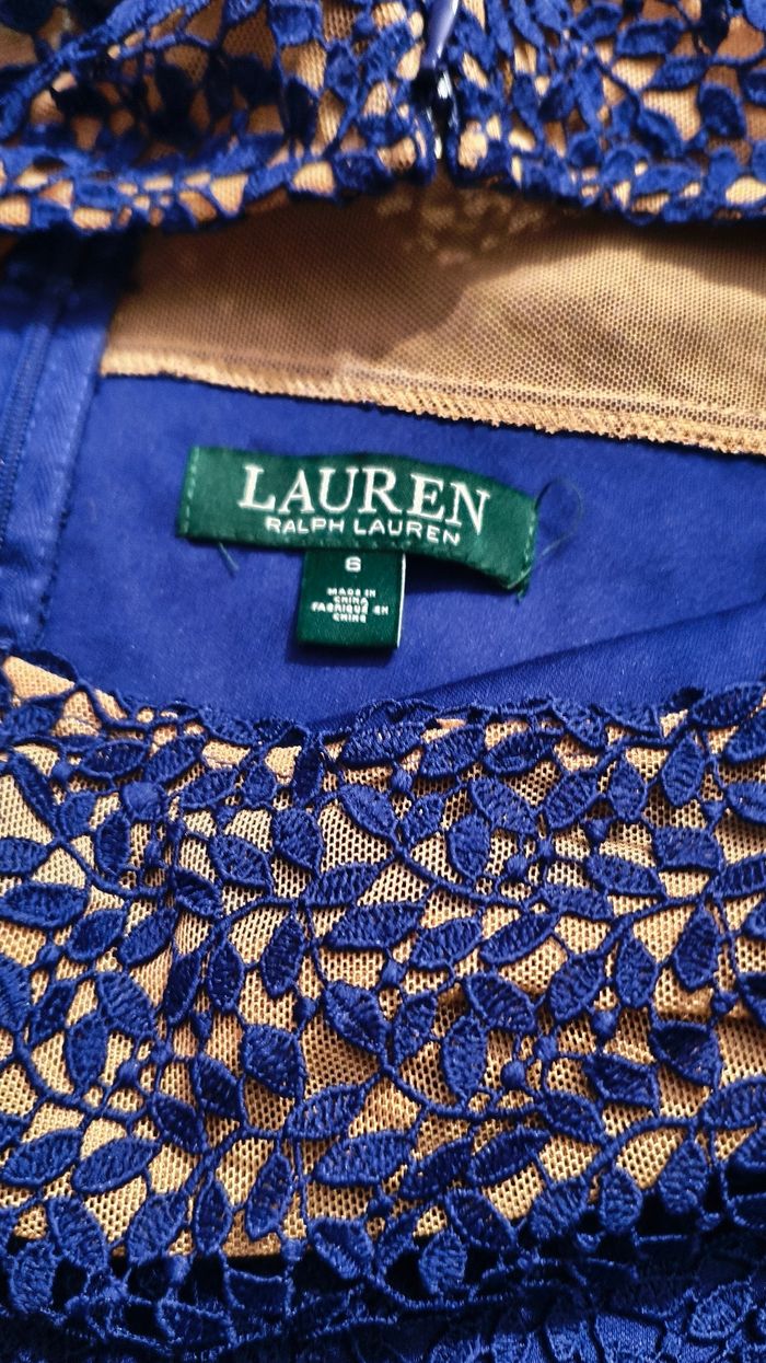 Robe Ralph Lauren bleu roi taille 38 - photo numéro 3
