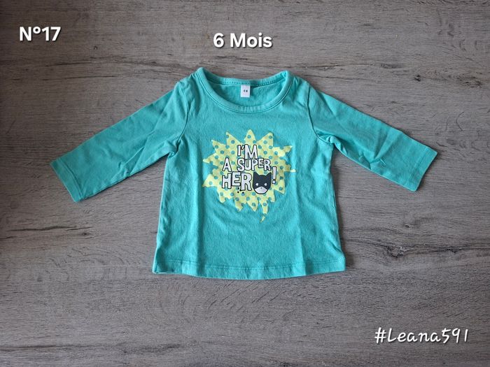 🌷N°17🌷Tee-shirt Longues Manches - 6 Mois🌷