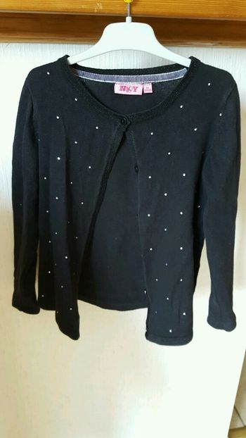 Gilet noir strass