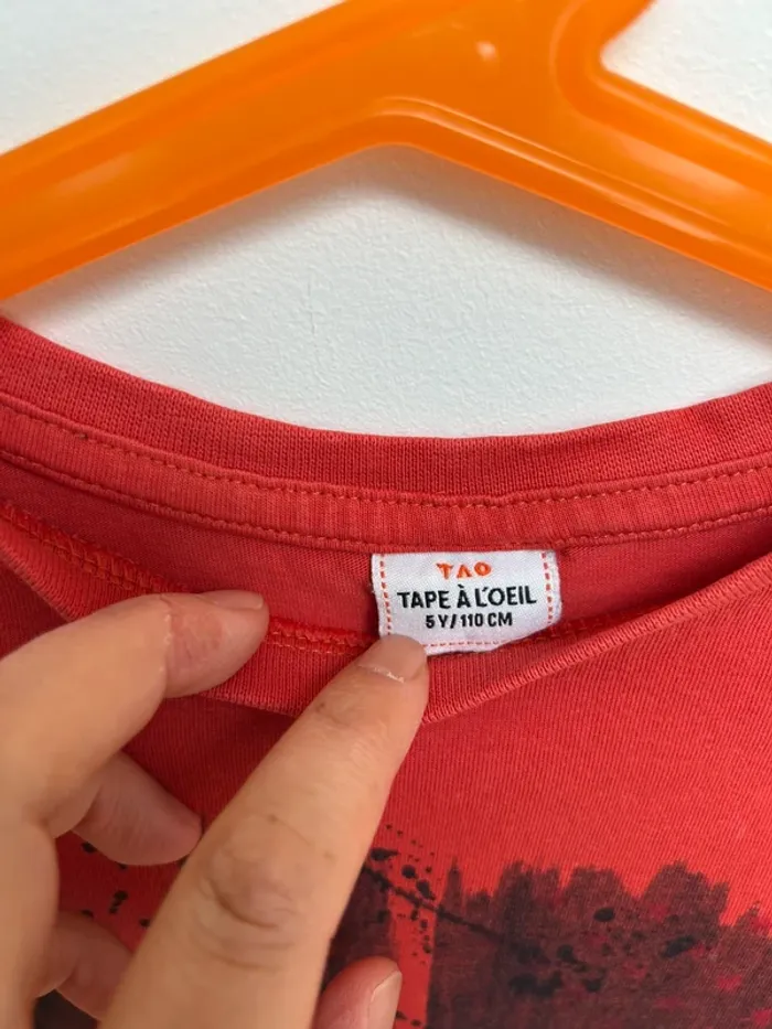 T shirt garçon tape a l’œil 5 ans - photo numéro 3