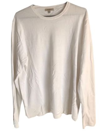 Pull burberry blanc