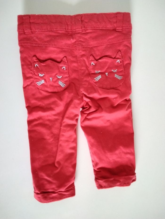 Jean rouge neuf - photo numéro 2
