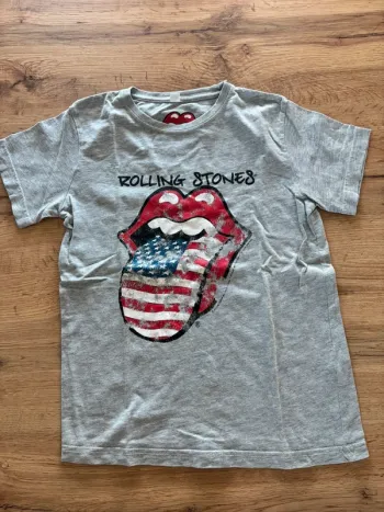 T-shirt gris Rolling Stones garçon taille 8 ans