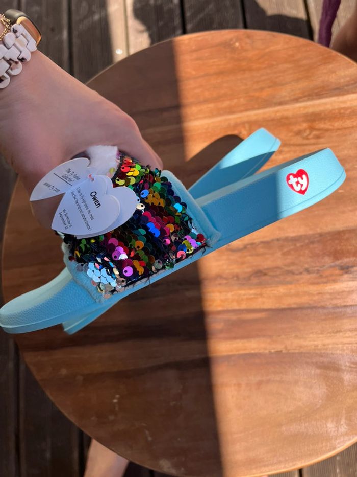 Chaussons TY fille – Taille 35 / 8-10 ans – Neuf 💙 - photo numéro 6