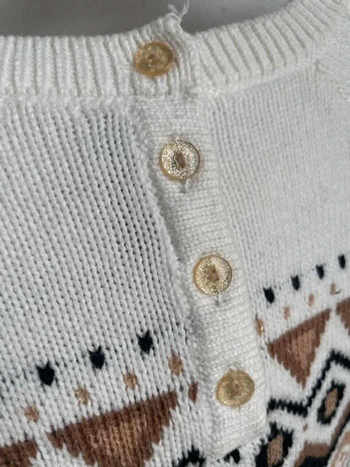 Robe laine enfant motifs Noël - photo numéro 4