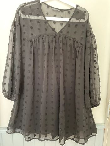 Robe plumetis